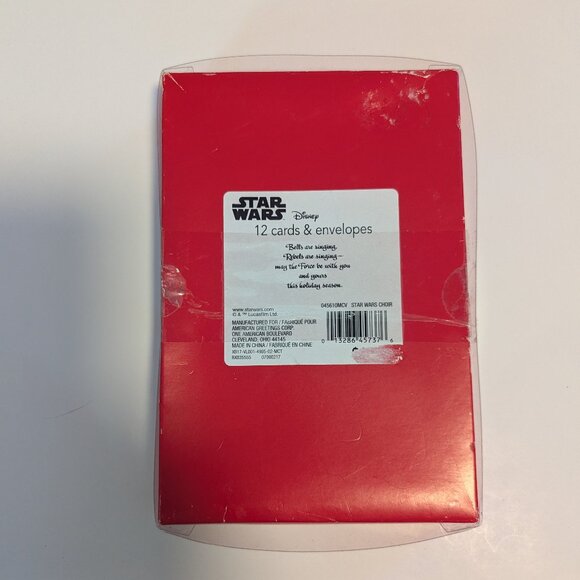 Star Wars Caroling Holiday Cards Princess Leia Chewbacca Luke Han Christmas 9 Ct - Picture 4 of 7